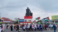PW KAMMI Bengkulu menggelar aksi damai mendukung kemerdekaan Palestina.