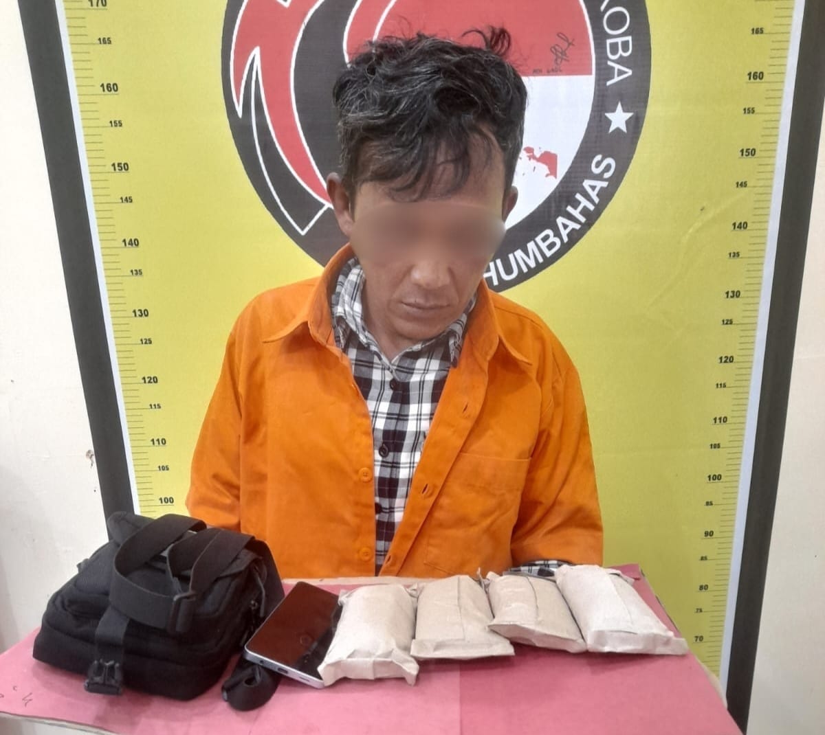 RSL (31), warga Lintong Nihuta, tersangka mengedarkan ganja.