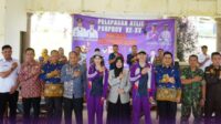 Wakil Wali Kota Hj. Bertha melepas 185 atlet Kota Pagar Alam untuk berlaga di Porprov XV Sumatera Selatan di Musi Banyuasin