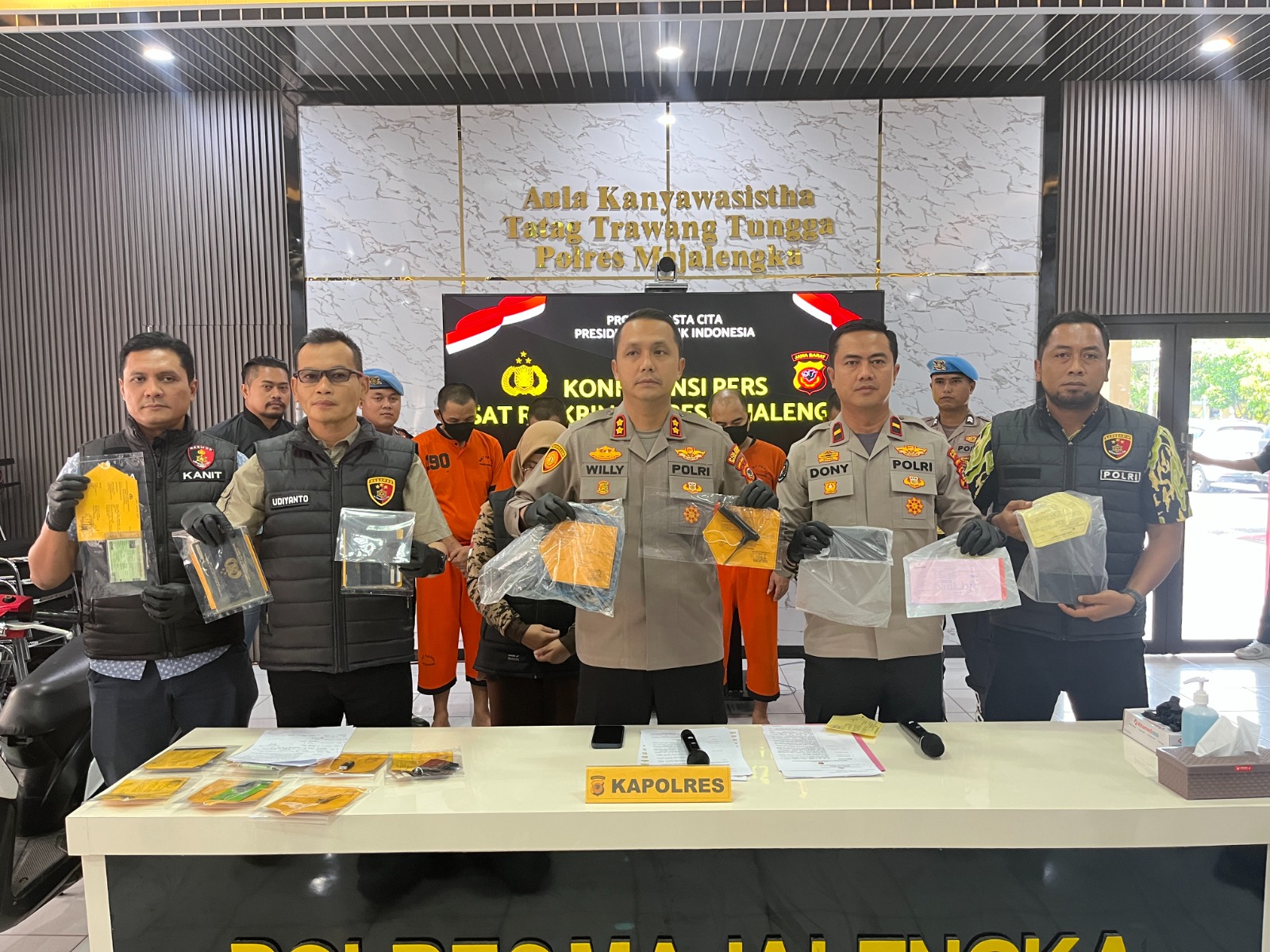 Polres Majalengka berhasil mengungkap kasus pencurian dengan pemberatan (Curat) di wilayah hukumnya