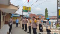 Kasi Propam Polres Majalengka, Iptu Yudhi Simanjuntak, pimpin kegiatan Gaktibplin untuk meningkatkan disiplin dan profesionalisme personel
