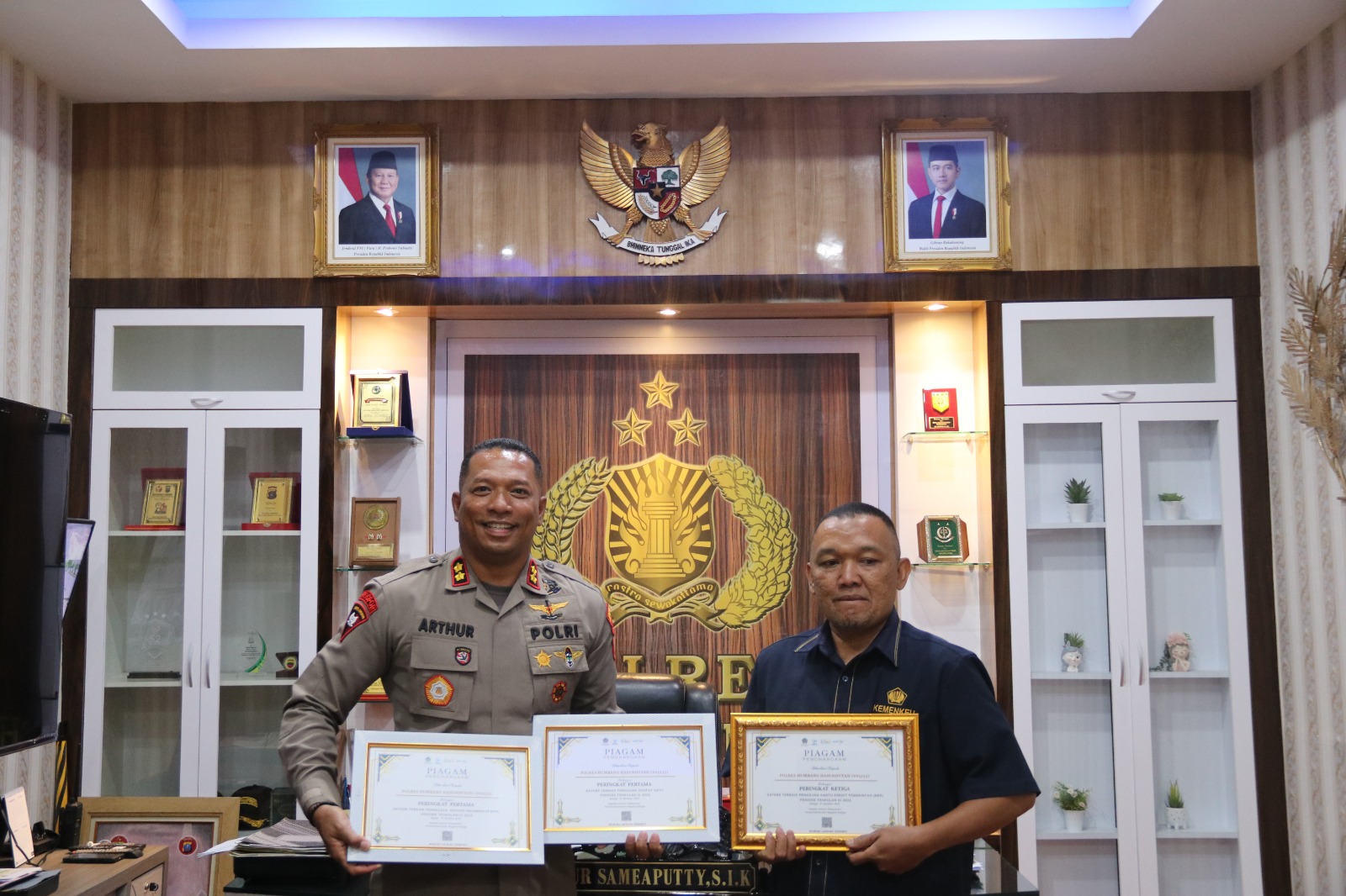 Polres Humbahas raih tiga penghargaan KPPN Balige