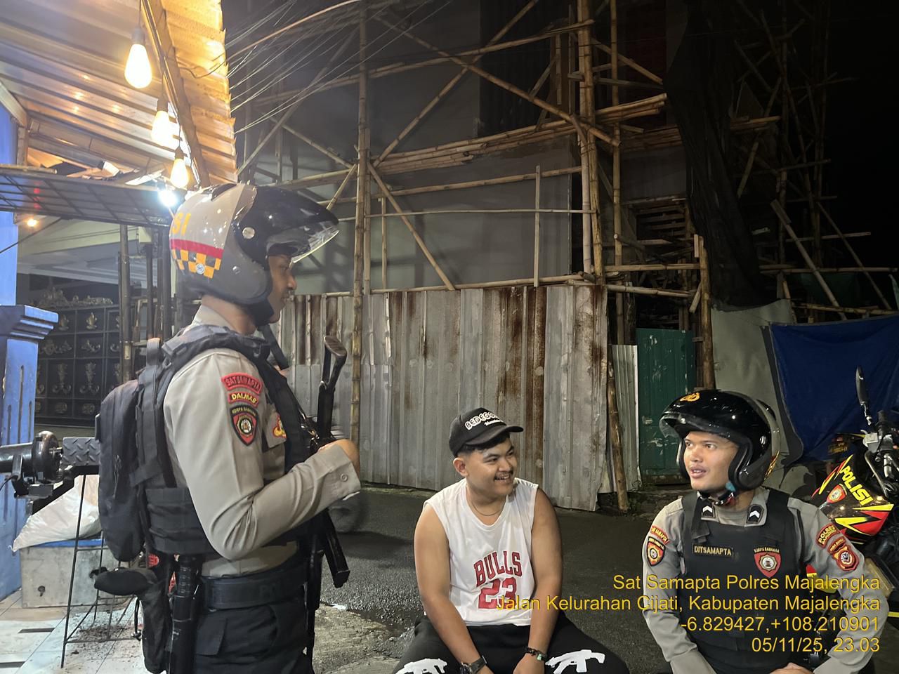 Sat Samapta Polres Majalengka patroli presisi cegah C3