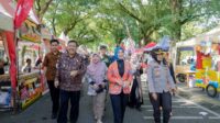 Wali Kota Pangkalpinang Prof. Udin membuka Festival Gemekraf 2025 di Wilhelmina Park.