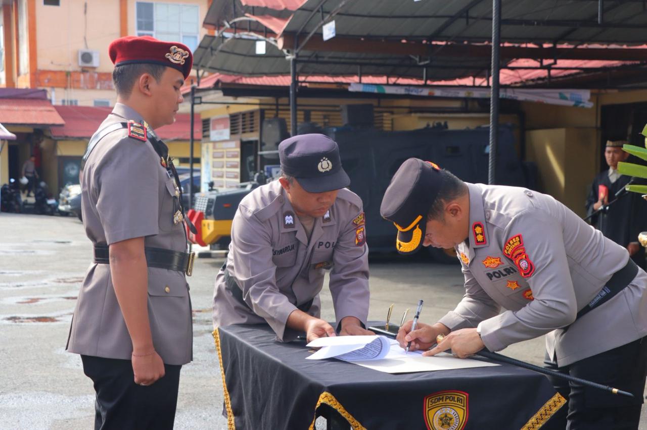 IPTU Aditya Arya Nugroho resmi menjabat menggantikan AKP Andika Wahyutomo Putra.