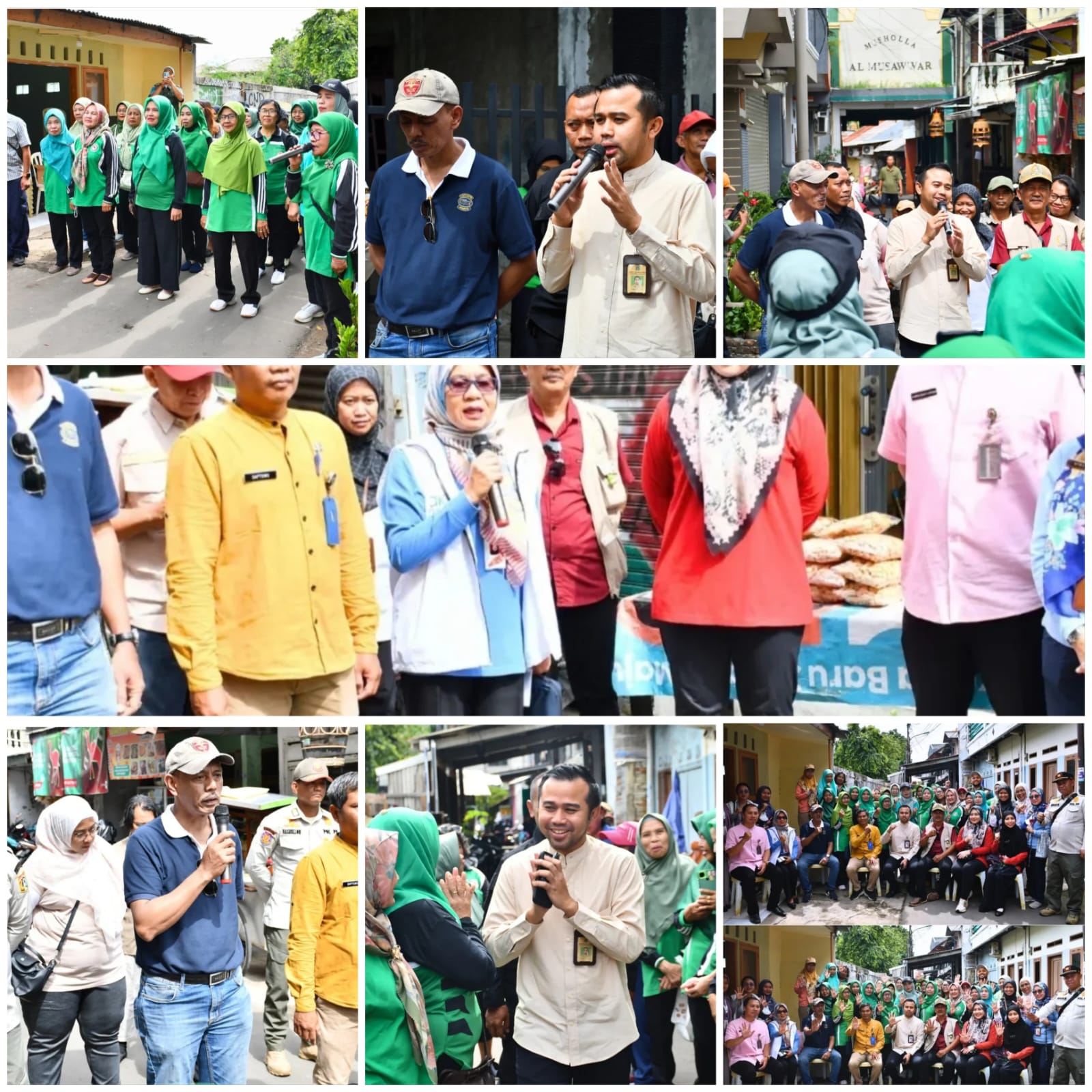 Camat Makasar memantau kegiatan PSN di RT 003 RW 002 Kebon Pala sebagai upaya pencegahan DBD.