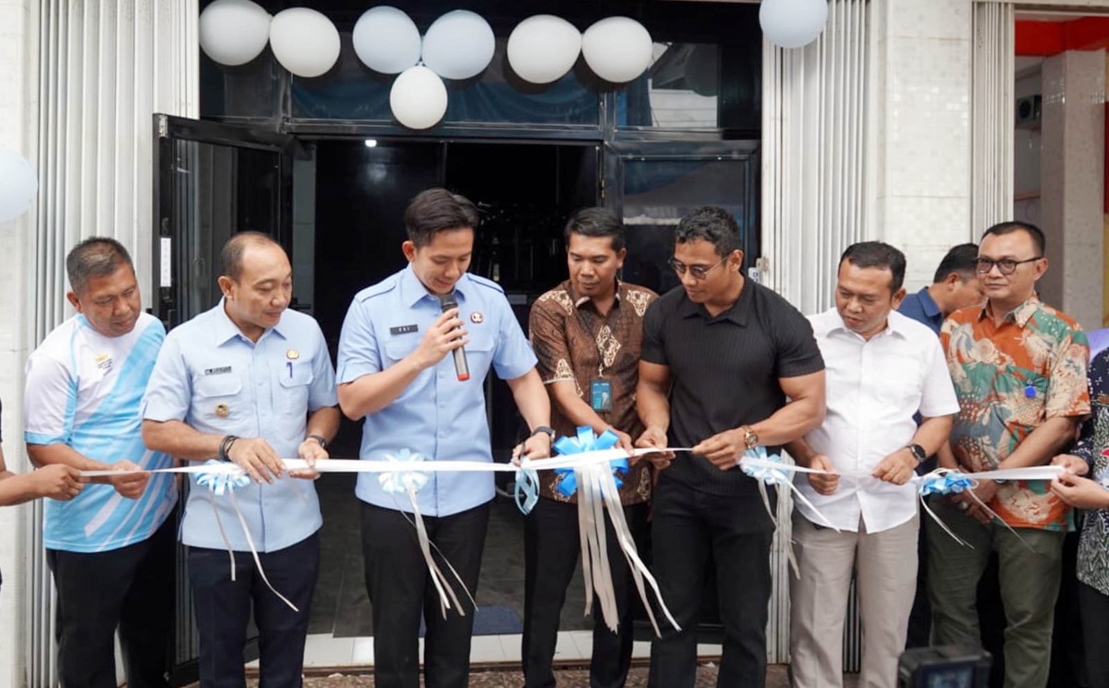 Basecamp Gym Sidomulyo resmi dibuka oleh Bupati Lampung Selatan Radityo Egi Pratama