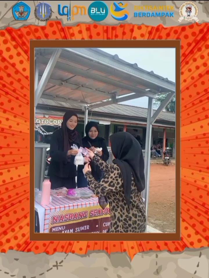 Nasbang Seafood Bangka di Desa Balunijuk