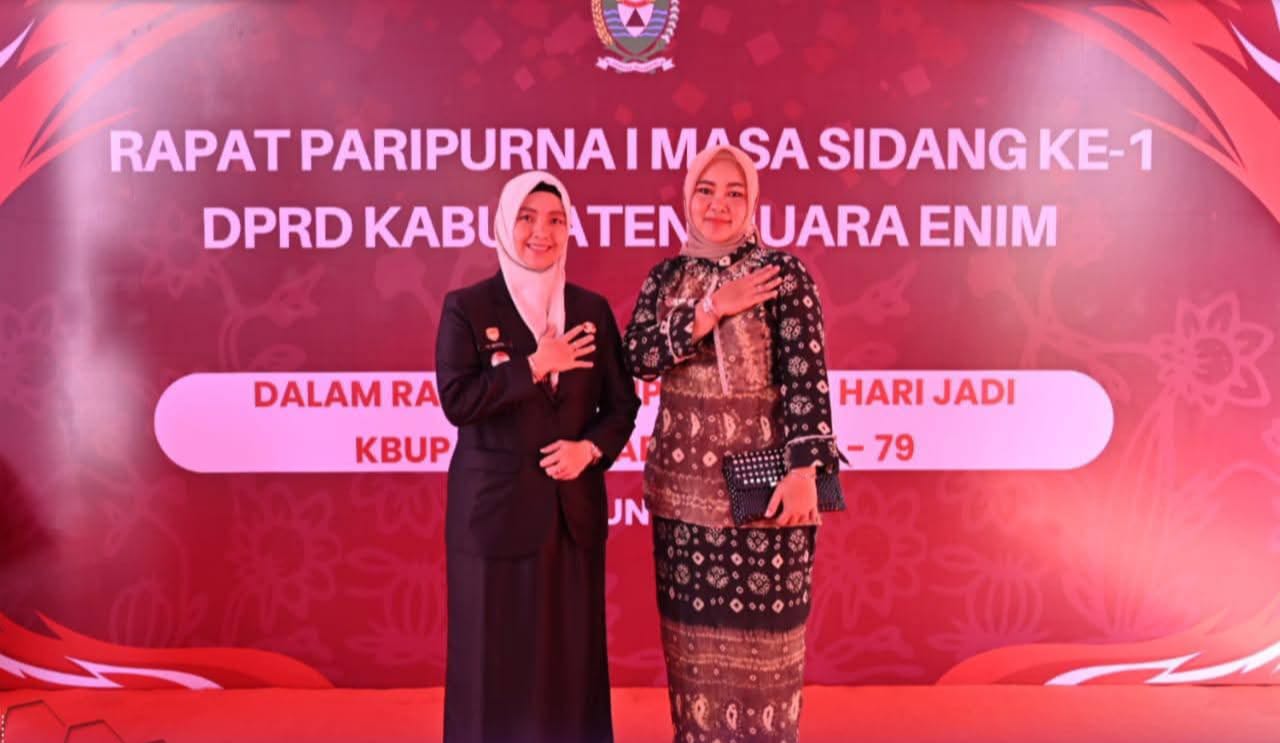 Wakil Wali Kota Pagar Alam Hj. Bertha menghadiri Rapat Paripurna Istimewa Hari Jadi ke-79 Kabupaten Muara Enim
