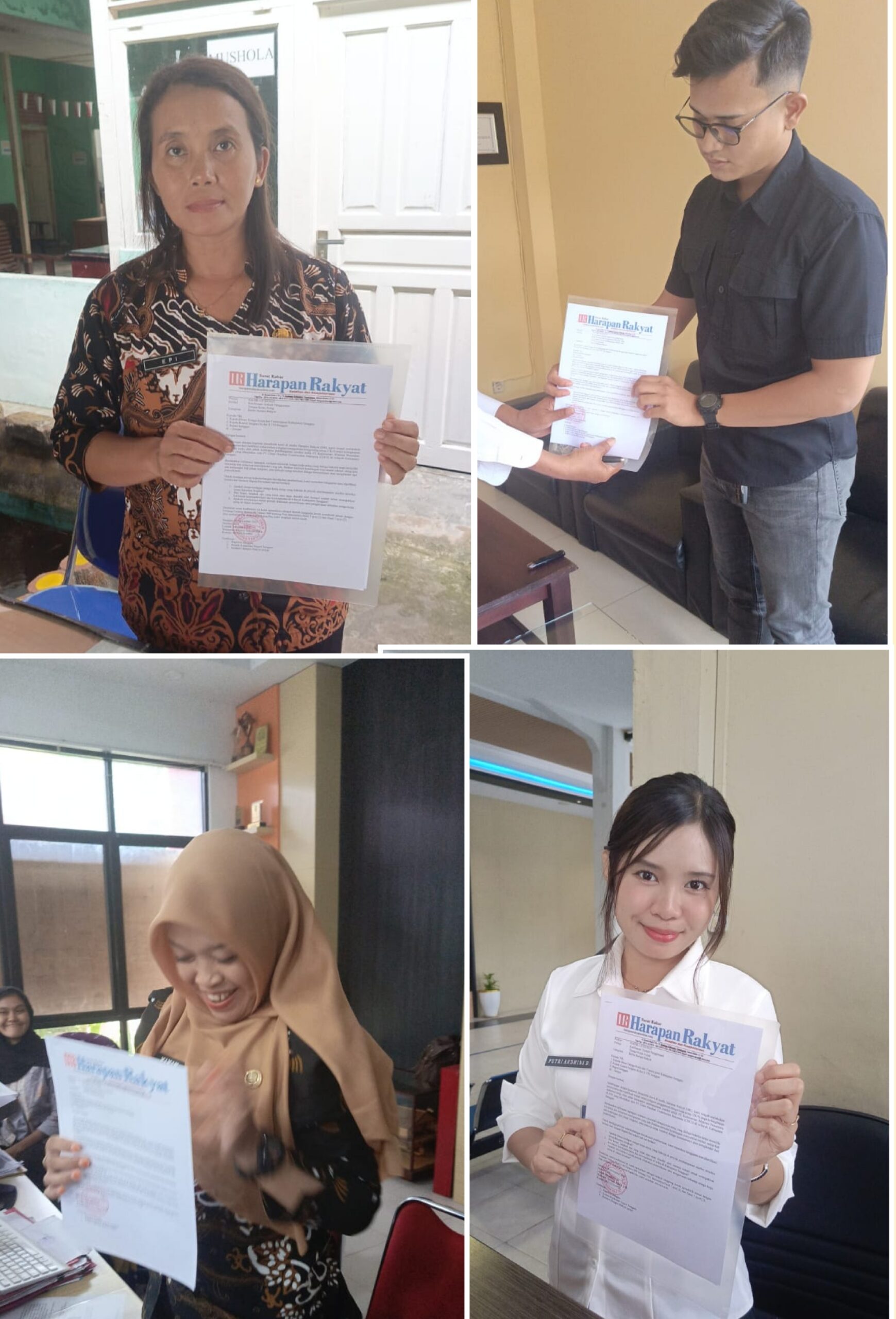 Surat Konfirmasi ke lima instansi