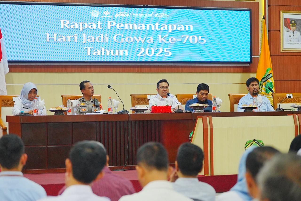 Pemerintah Kabupaten Gowa meluncurkan logo dan tema “Gowa Bersama, Maju dan Sejahtera” untuk Hari Jadi Gowa ke-705.