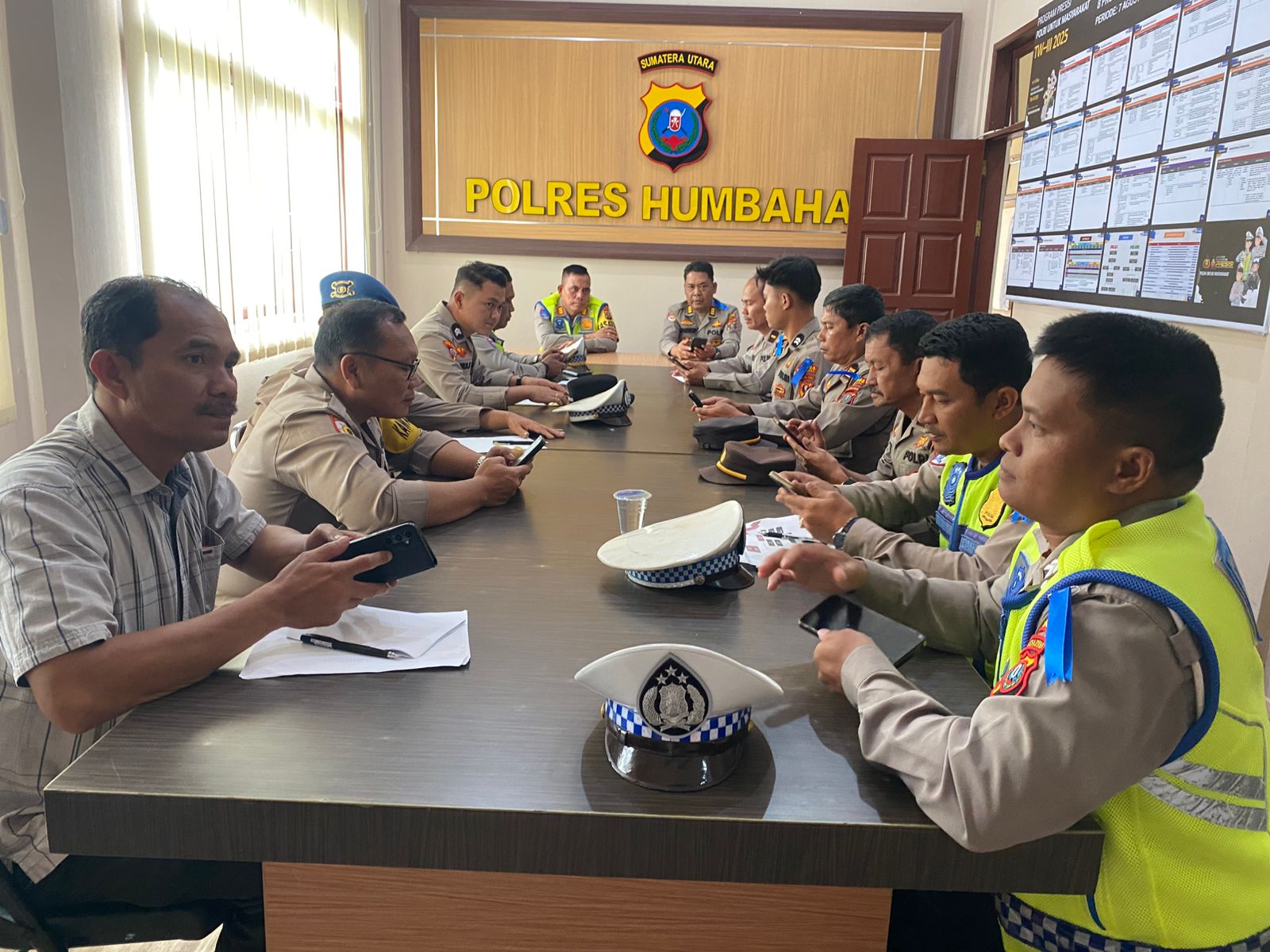Polres Humbahas mencatat ratusan pelanggaran selama Operasi Zebra Toba 2025
