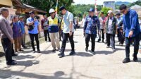 Bupati Lampung Selatan Egi Pratama meninjau perbaikan Jalan Pasuruan–Gandri dan Jalan Pasar Desa