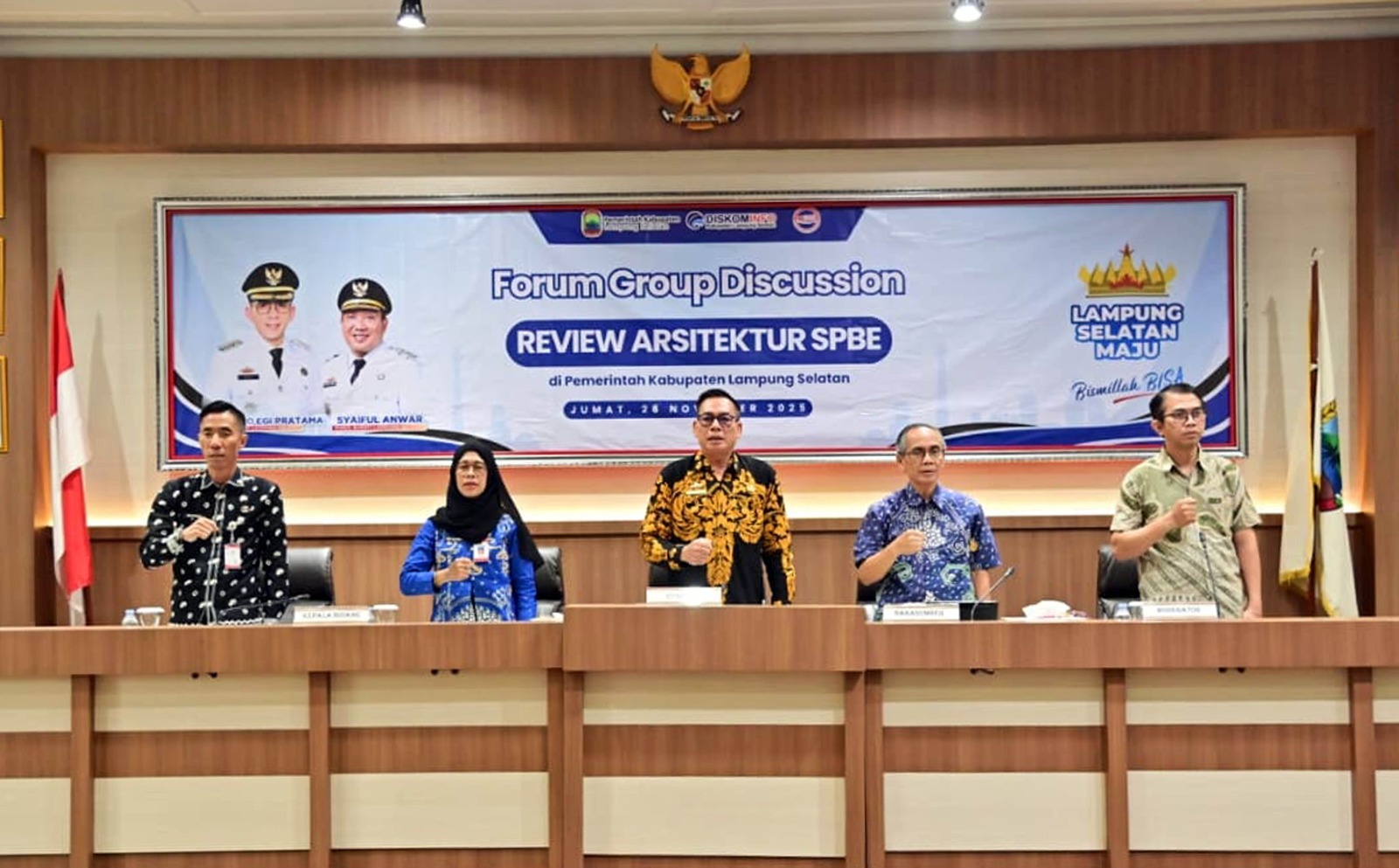 Pemkab Lampung Selatan menggelar FGD Review Arsitektur SPBE dan Arsitektur Data