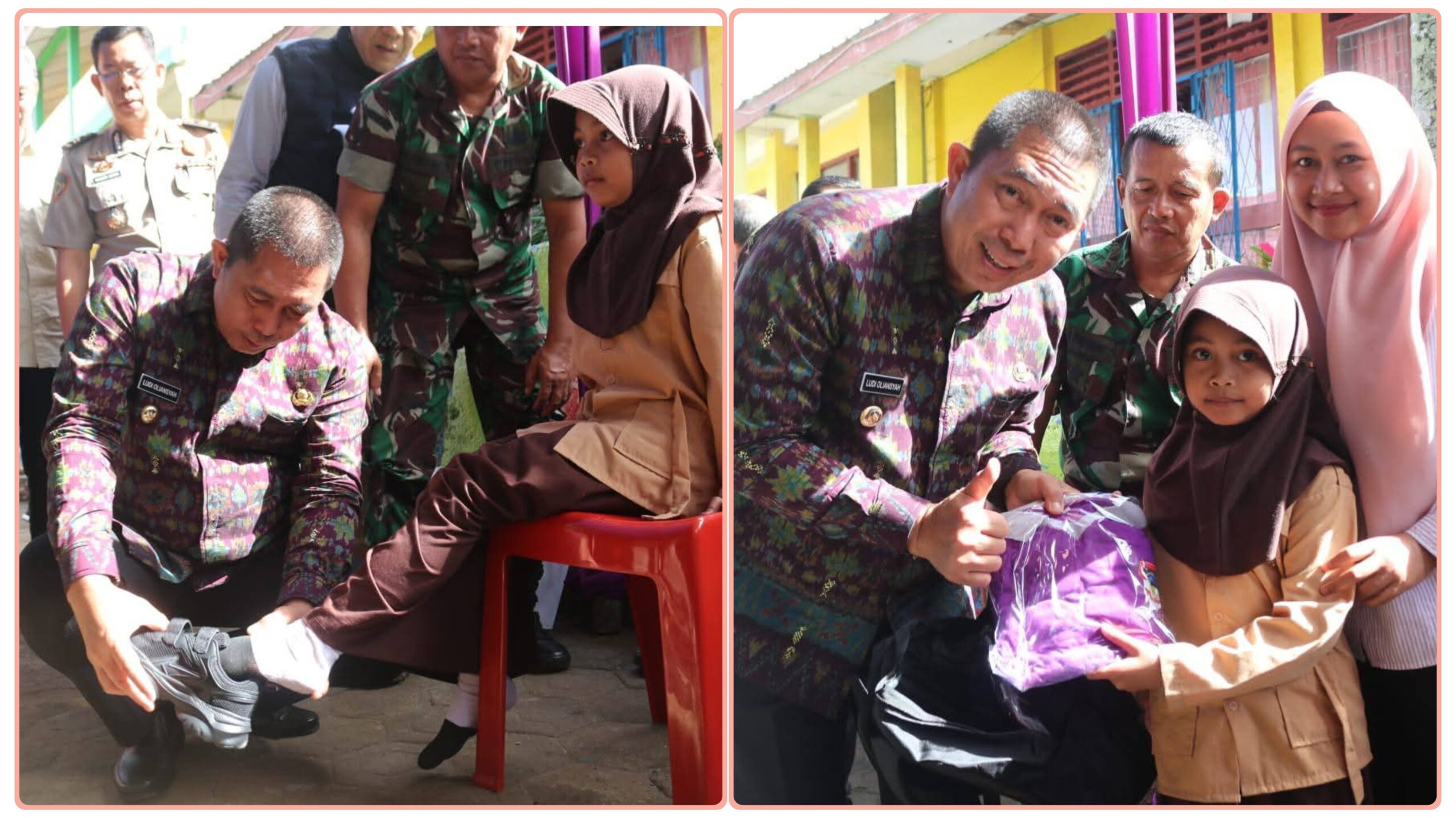 Wali Kota Pagar Alam Ludi Oliansyah melaunching program seragam dan perlengkapan sekolah gratis bagi siswa SD dan SMP