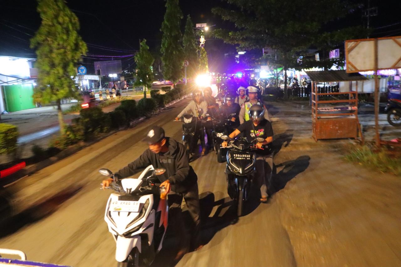 Polres Sintang Intensifkan Razia untuk Tekan Aksi Balap Liar dan Kebisingan Knalpot Brong