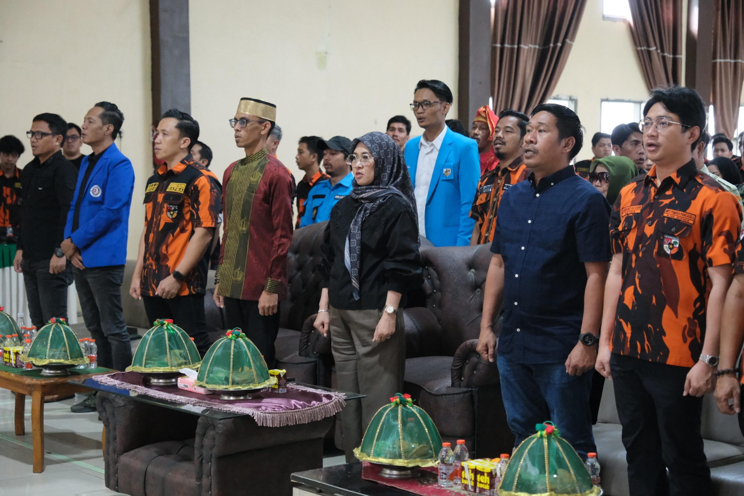 Bupati Gowa Sitti Husniah Talenrang menghadiri pelantikan SAPMA Pemuda Pancasila Gowa