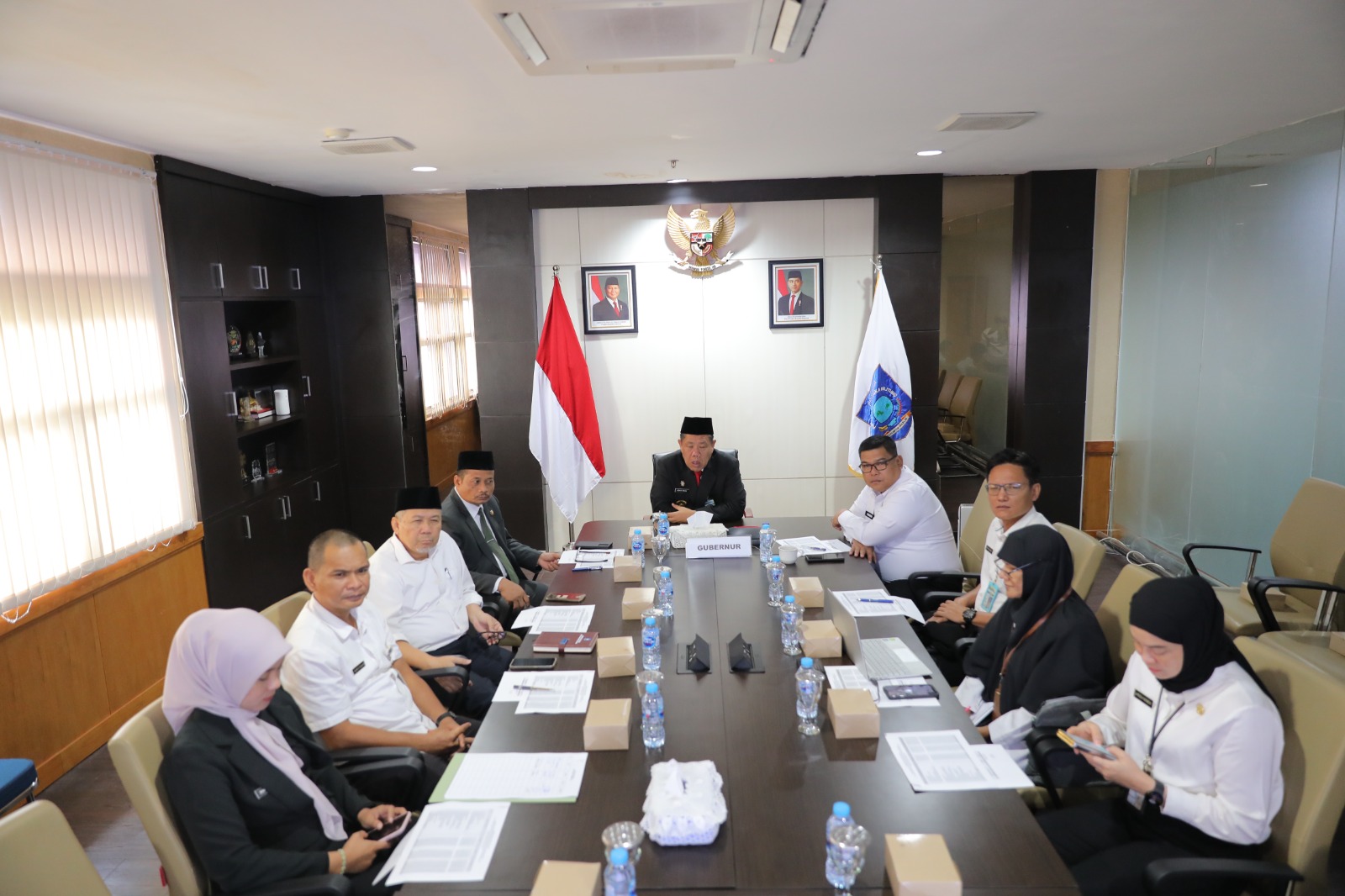 Gubernur Hidayat Arsani mengikuti rapat evaluasi realisasi APBD 2025 bersama Mendagri