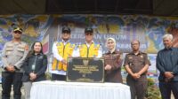 Wali Kota Sukabumi Ayep Zaki meresmikan tugu batas kota di Jalur Lingkar Selatan sebagai simbol komitmen pembangunan daerah