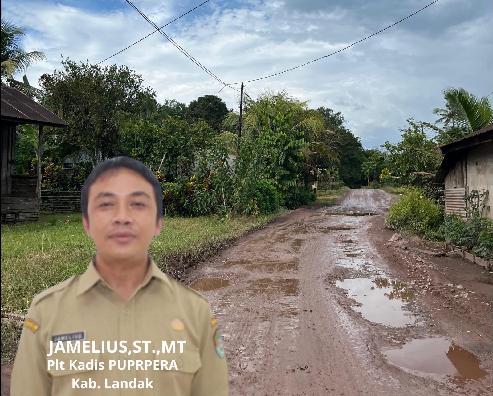 Kerusakan Jalan Darit- Meranti Butuh Dana Fantastis, Ini Penjelasan Kadis PUPRPERA Landak