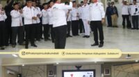 Gubernur Jabar menghadiri pelantikan Deden Deni Wahyudi sebagai Ketua DPC APDESI Merah Putih Sukabumi periode 2025–2030, sekaligus mendorong sinergi pembangunan desa.