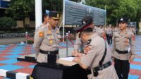 Polres Majalengka menggelar Sertijab tiga pejabat utama yang dipimpin Kapolres AKBP Willy Andrian