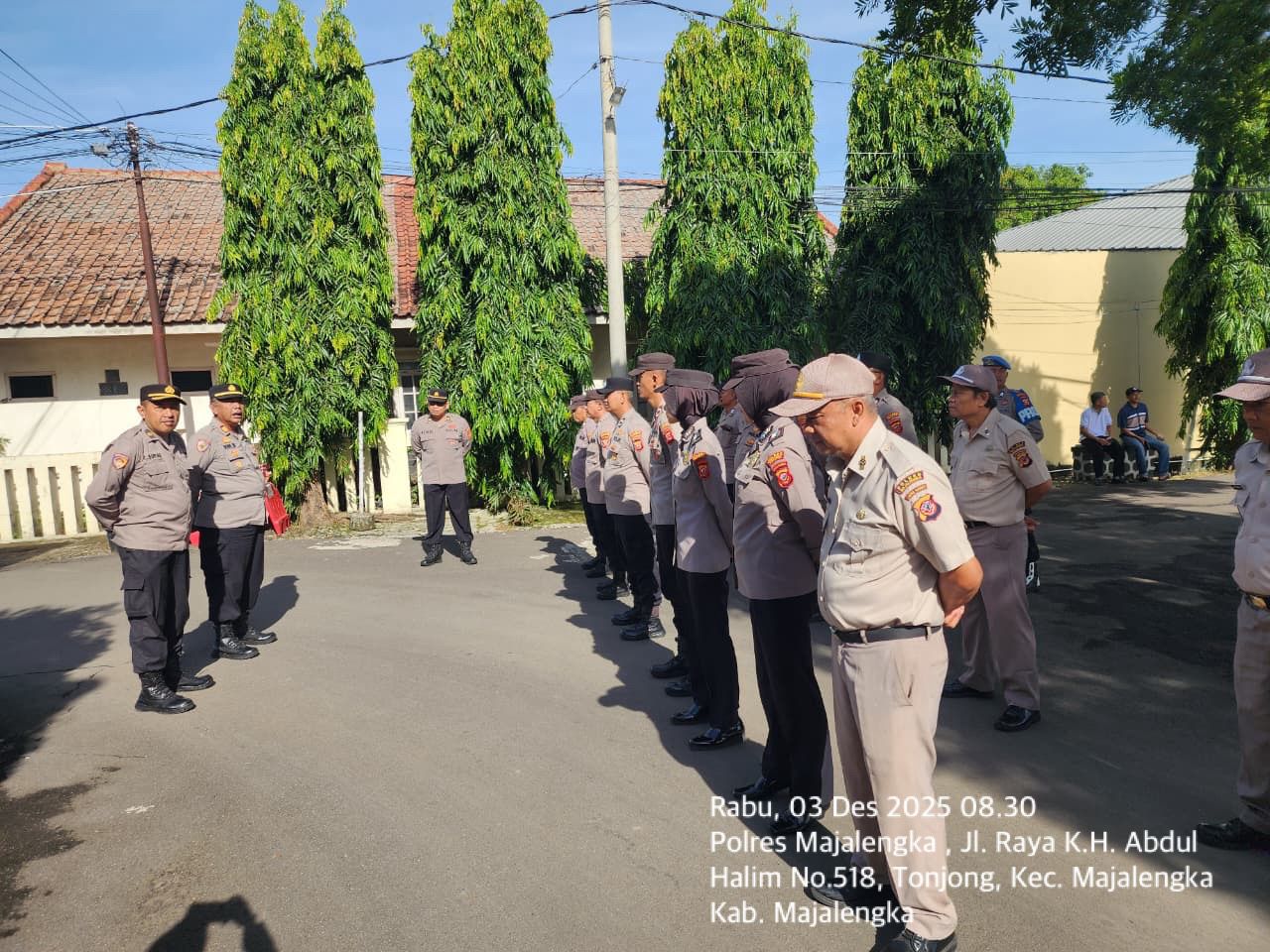 Siwas Polres Majalengka memberikan pembinaan SP4LAPOR kepada PNPP