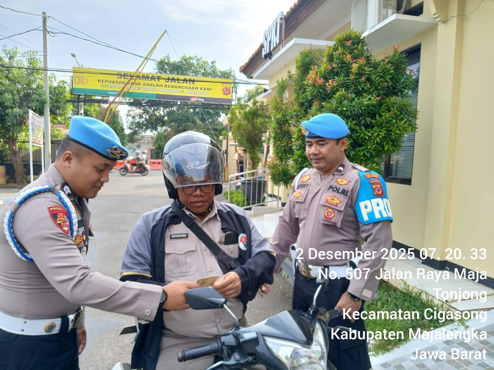 Propam Polres Majalengka melaksanakan Gaktibplin