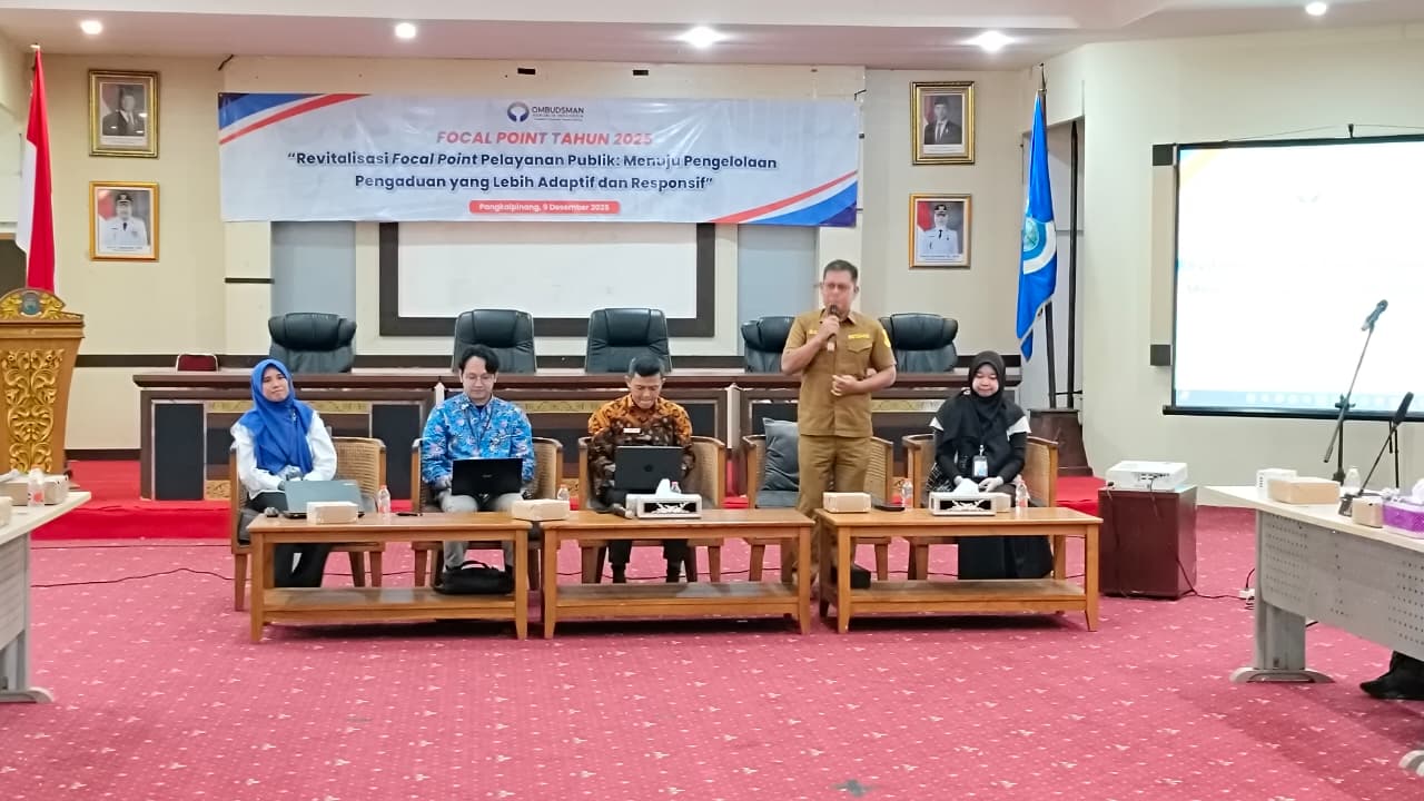 Ombudsman Babel menggelar Revitalisasi Focal Point untuk memperkuat tata kelola pengaduan publik