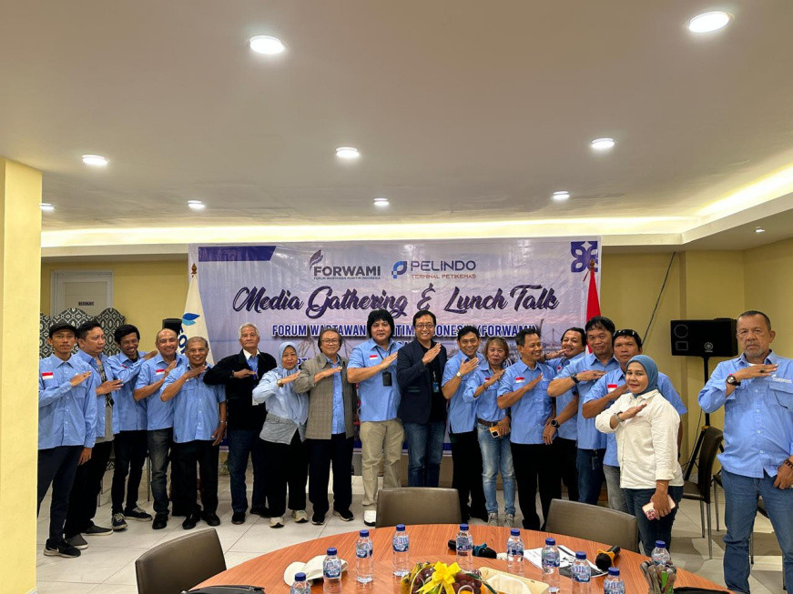 Media Gathering & Lunch Talk Forum Wartawan Maritim Indonesia (Forwami)bersama manajemen SPTP, pada Selasa (16/12/2025), di Jakarta.
