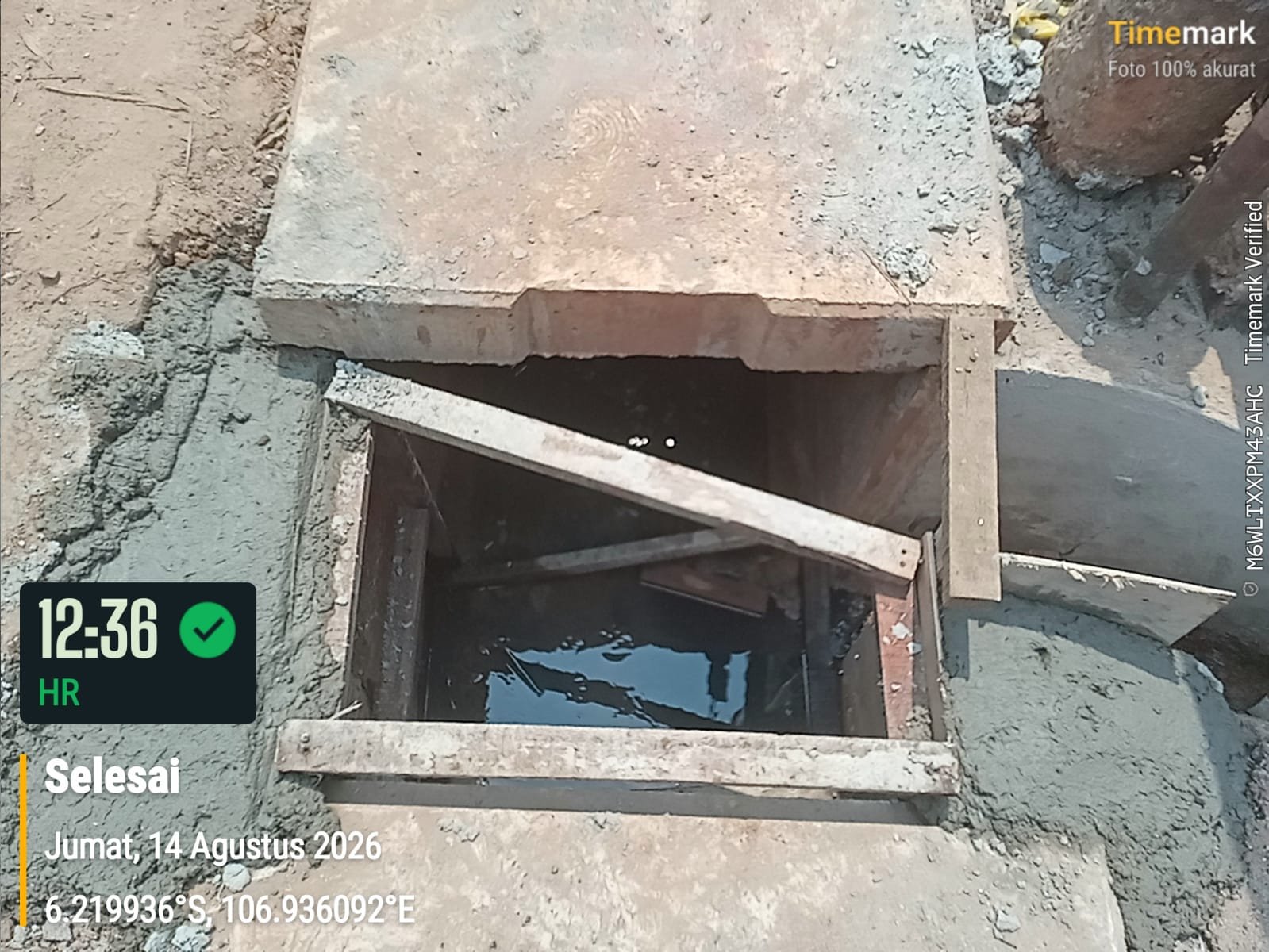 Proyek Pekerjaan Konstruksi Saluran di Jl. Nusa Indah VI, RW 003, Kelurahan Malaka Jaya, Kecamatan Duren Sawit, Jakarta Timur.