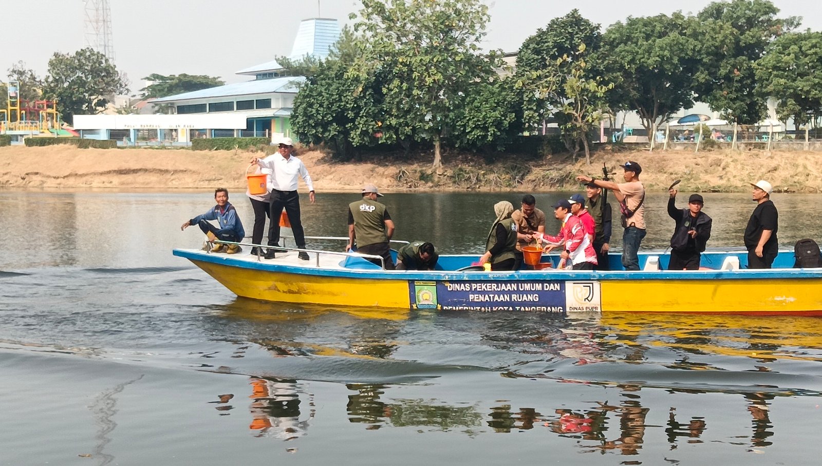 Pemerintah Kota Tangerang menggelar kegiatan mancing bersama di Situ Gede, Sabtu (22/8/2026), dalam rangka memeriahkan Hari Ulang Tahun (HUT)
