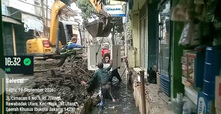 Proyek pembangunan infrastruktur senilai Rp3,6 miliar milik Suku Dinas Perumahan Rakyat dan Kawasan Permukiman (Sudin PRKP) Kota Administrasi