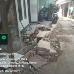 Pekerjaan proyek saluran U-Ditch di RT 007 RW 004, Kelurahan Sukapura, Kecamatan Cilincing, Jakarta Utara, menjadi sorotan.