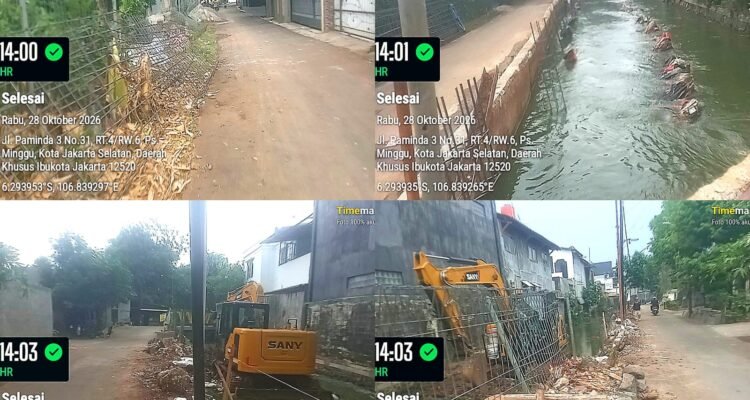 Pengerjaan proyek Suku Dinas Sumber Daya Air (SDA) Jakarta Selatan di wilayah Kecamatan Pasar Minggu menuai sorotan.